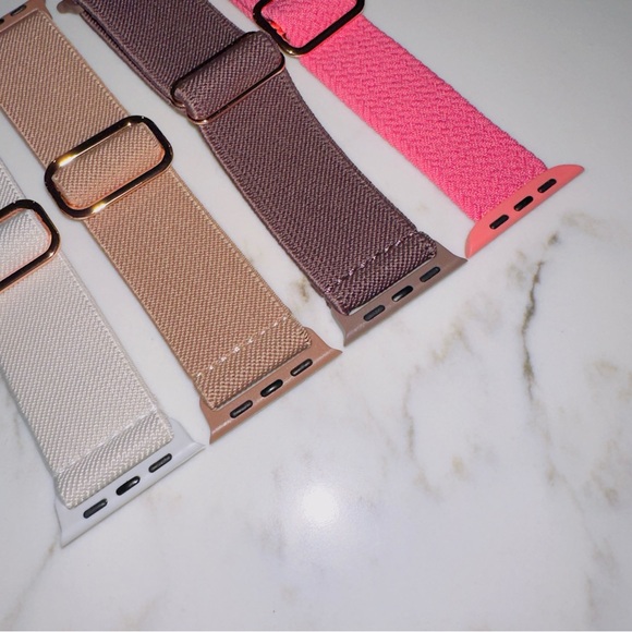 Pack of 4 stretchy Braided Watch Bands new. - Picture 2 of 2